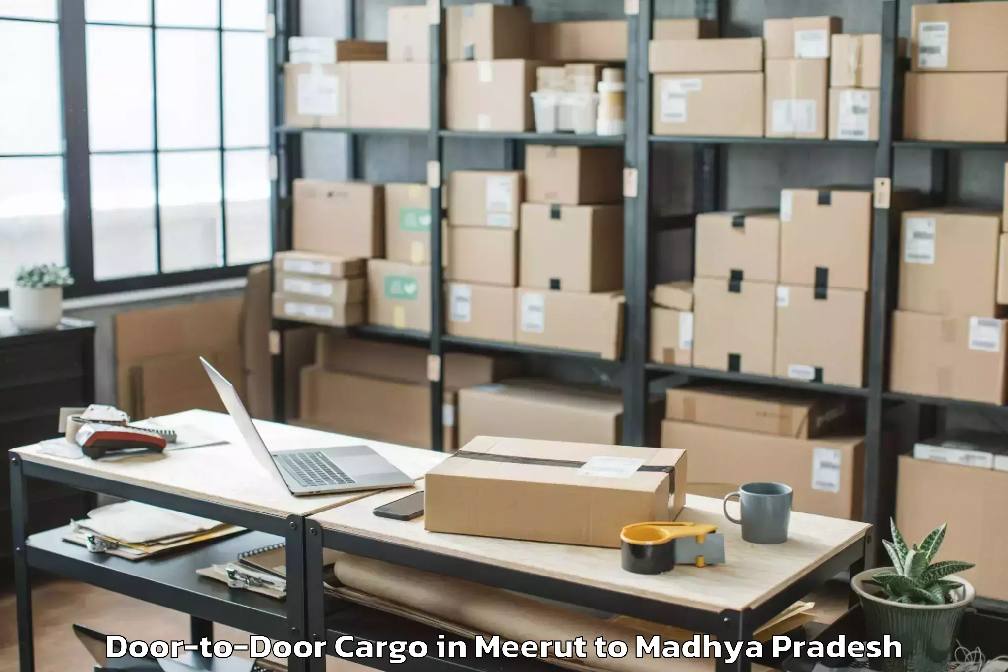 Meerut to Mehgaon Door To Door Cargo